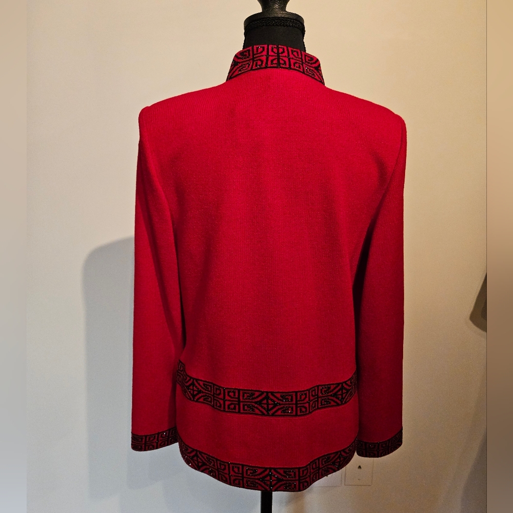 Vintage St John Evening Red Jacket - Picture 7 of 9